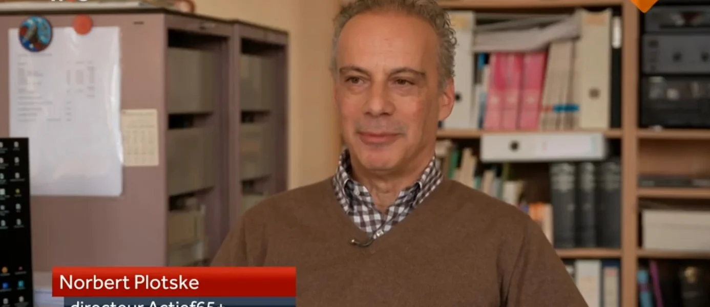 Directeur Norbert Plotske bij het NPO1 Journaal